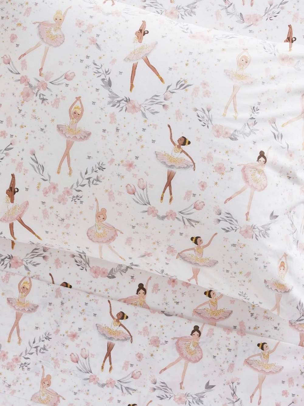 Pottery, barn kids, full-size Ballerina Sheet Set